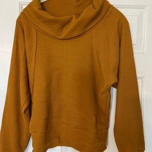 Long sleeve waffle knit